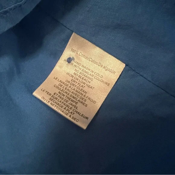 Anthropologie BTFL-Life Women's Blue Tie Dye Ruffle Mini Dress Eyelet Small - Picture 7 of 13